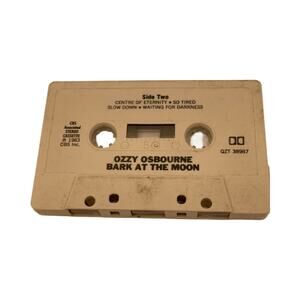 Vintage 1983 Cassette Tape Ozzy Ozbourne Bark At The Moon CBS Records